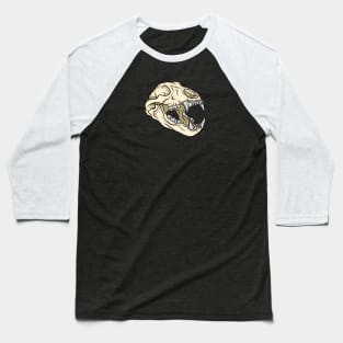 Bear skull cream color Baseball T-Shirt